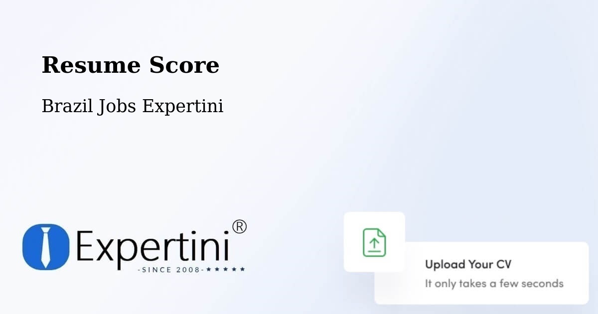Resume Score & Job Description Match Tool – Itapipoca - Brazil Jobs Expertini